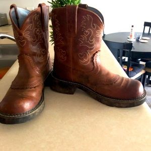 Women’s Size 8M FatBaby Leather Boots.  Worn a few times